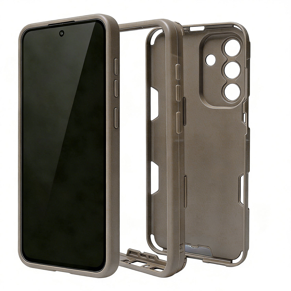 Samsung Galaxy A57 Hoesje - Matte Bruin - Frosted Matte Hardcase MagSafe Back Cover