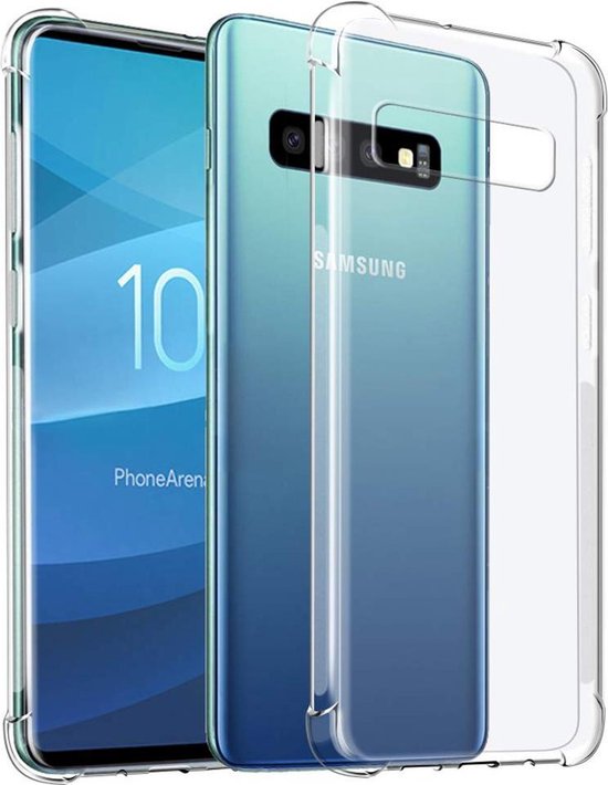 Samsung Galaxy S10+ Hoesje - Transparant - Anti-Shock Back Cover