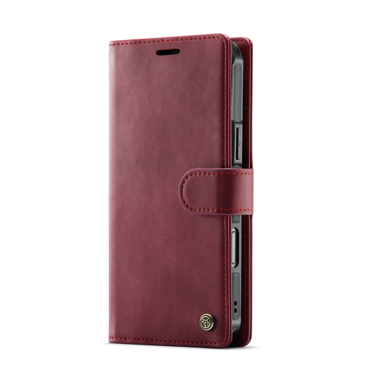 Apple iPhone 18 Pro Hoesje - Burgundy Red - Luxe 2 in 1 MagSafe Bookcase