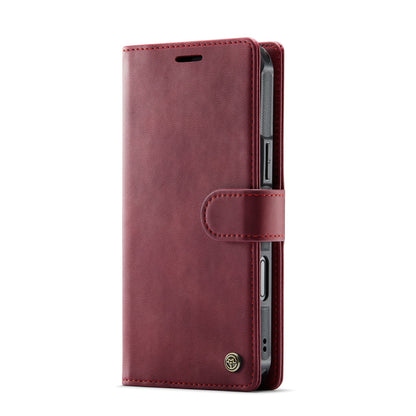 Apple iPhone 18 Pro Hoesje - Burgundy Red - Luxe 2 in 1 MagSafe Bookcase