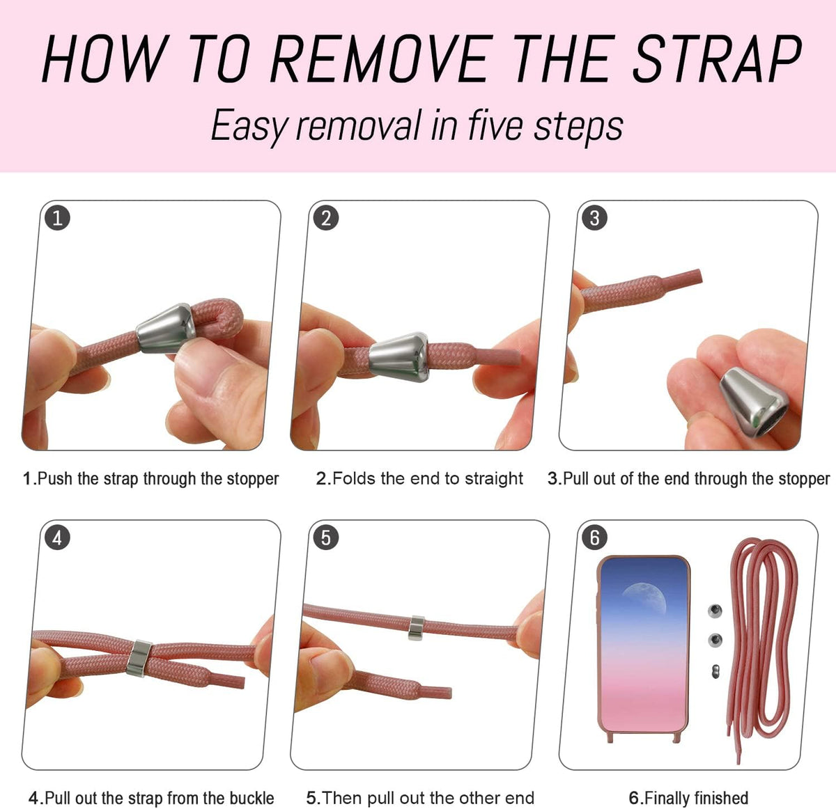 Samsung Galaxy S23 Ultra Hoesje - Roze - Siliconen Back Cover met Telefoonkoord