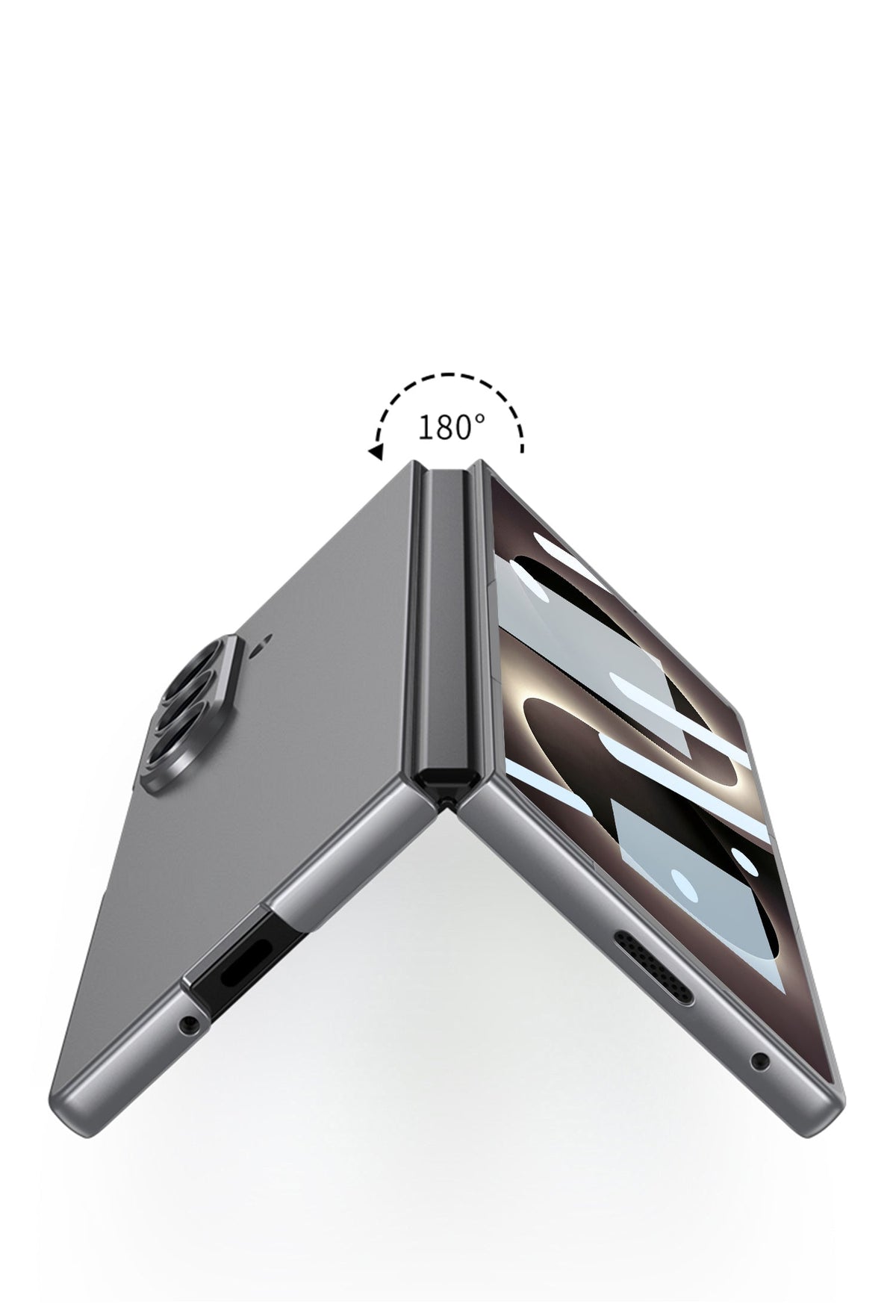 Samsung Galaxy Z Fold8 / Fold 7 Case - Black - Ultra-Thin Back Cover with Built-in Screen Protector