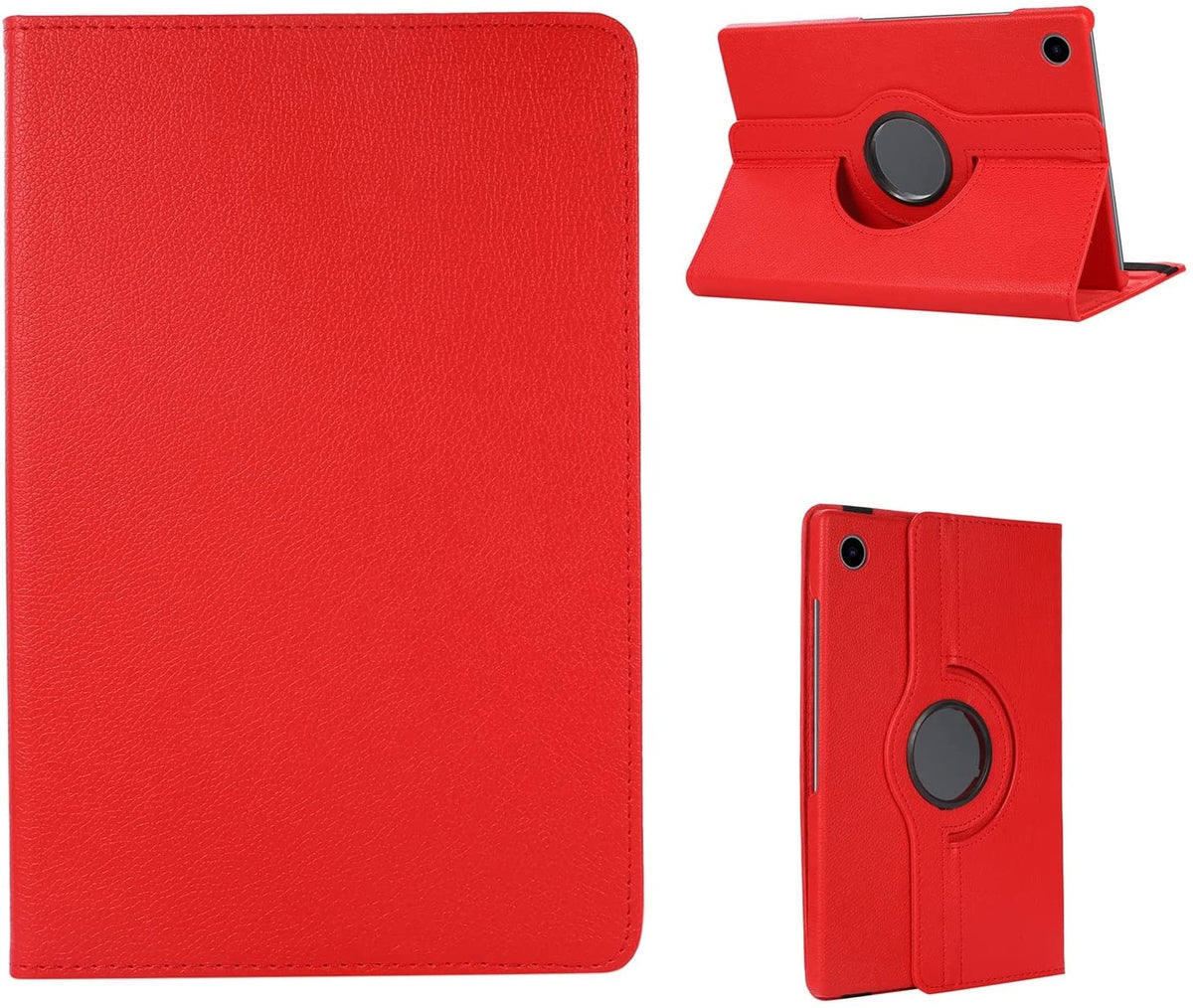 Samsung Galaxy Tab A9 Tablethoes - Red - Draaibare Bookcase