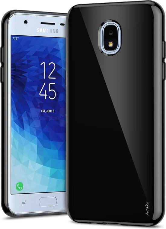 Samsung Galaxy J7 (2017) Hoesje - Zwart - Siliconen Back Cover