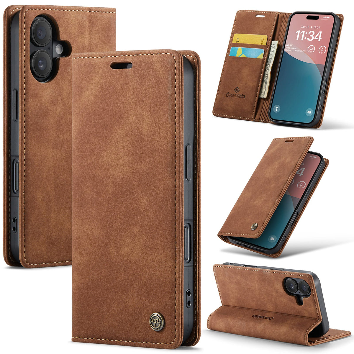 iPhone 17 Hoesje - Sienna Brown - Dunne - Bruin Back Cover