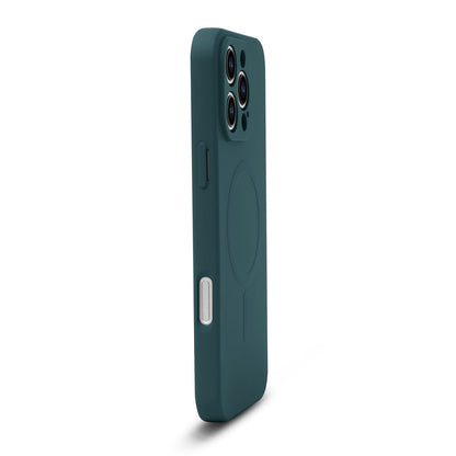 Apple iPhone 16 Pro Hoesje - Groen - Liquid Siliconen MagSafe Back Cover
