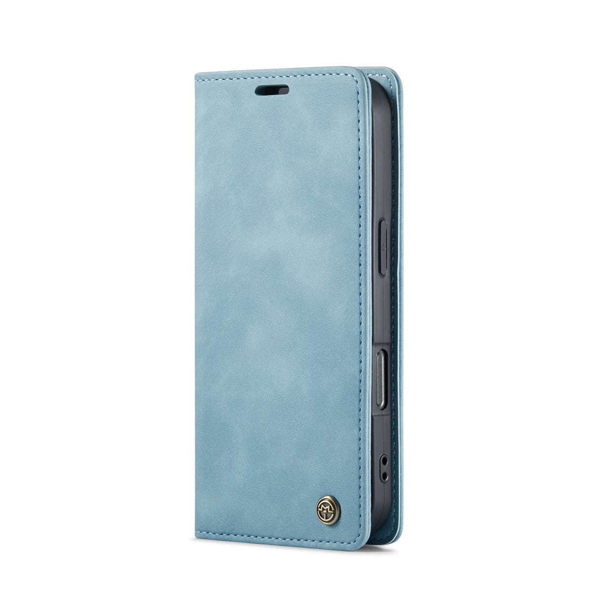 Apple iPhone 16 Pro Hoesje - Aqua Blue - Dunne Bookcase