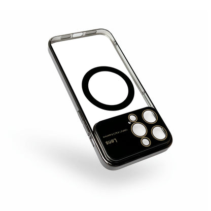 Apple iPhone 15 Pro Max Hoesje - Zwart - Siliconen MagSafe Back Cover met Camerabescherming