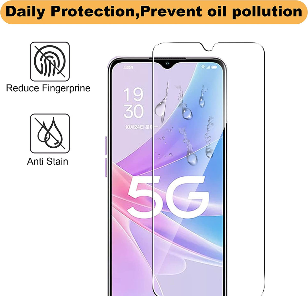 Oppo A78 5G Screen Protector - Tempered Glass - 2 Pieces