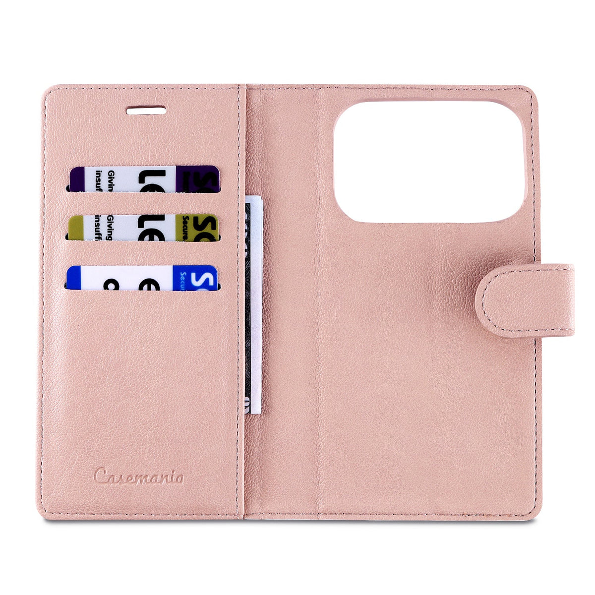 Apple iPhone 17 Pro Hoesje - Pale Pink - 2 in 1 MagSafe Bookcase