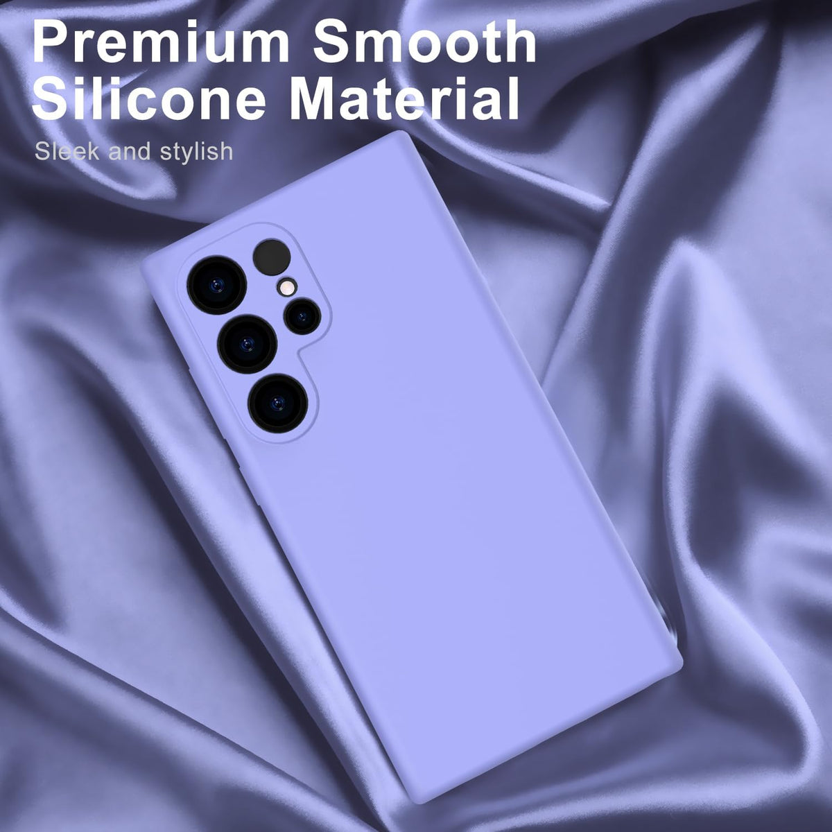 Samsung Galaxy S25 Ultra Case - Purple - Liquid Silicone Back Cover