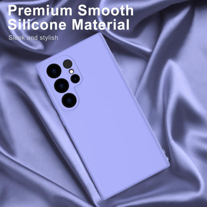 Samsung Galaxy S24 Ultra Hoesje - Paars - Liquid Siliconen Back Cover