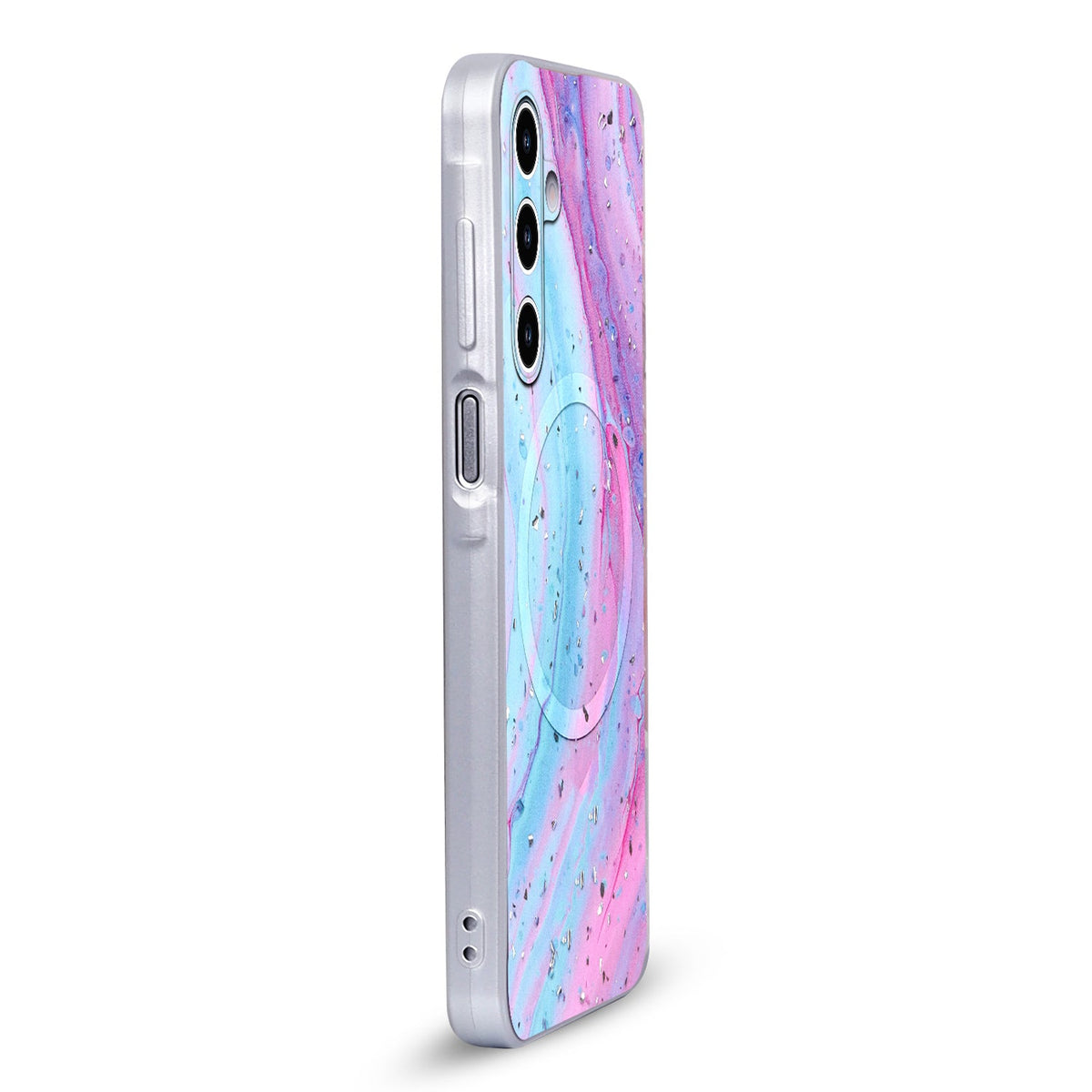 Samsung Galaxy A17 Hoesje - Unicorn - Marmer Glitter MagSafe Back Cover