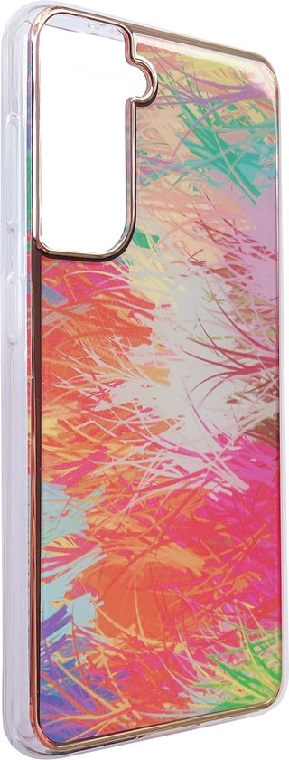 Samsung Galaxy S22 Case - Galaxy - Silicone Marble Back Cover