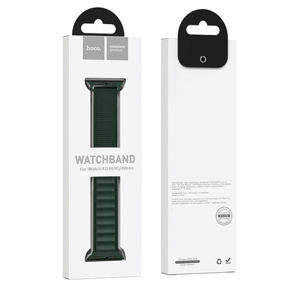 Apple Watch Bandje 38/40/41/42 mm - Hoco Climbing WA20 Nylon - Blauw