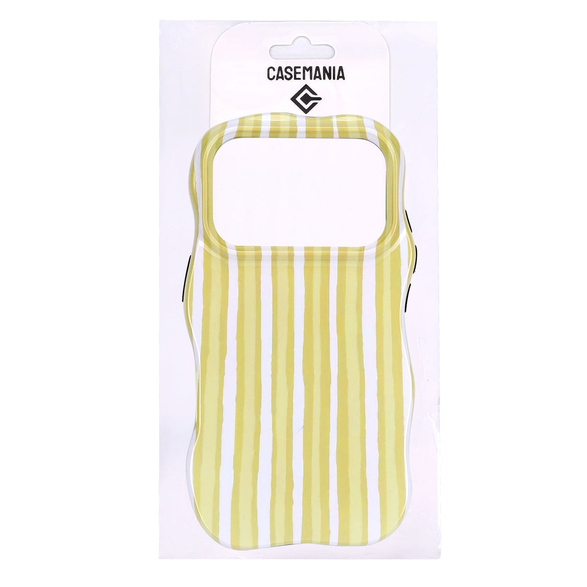 Apple iPhone 18 Pro Case - Yellow - Wave Edge Back Cover