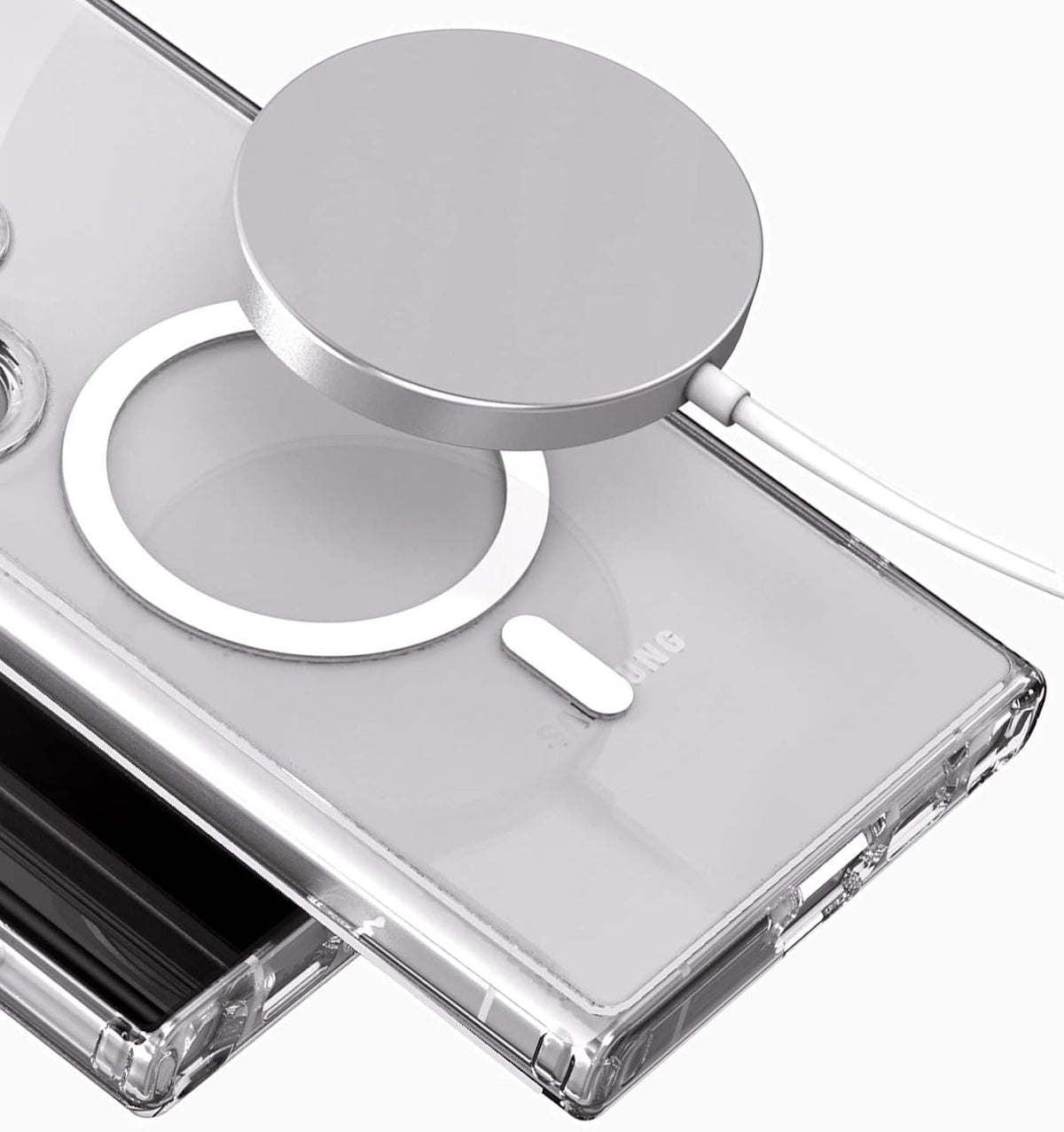 Samsung Galaxy S24 Plus Hoesje - Transparant - Anti-Shock MagSafe Back Cover