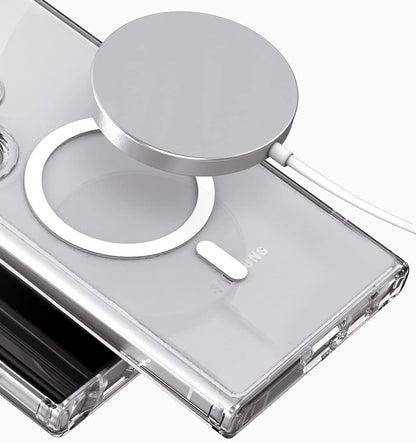 Samsung Galaxy S24 Plus Hoesje - Transparant - Anti-Shock MagSafe Back Cover