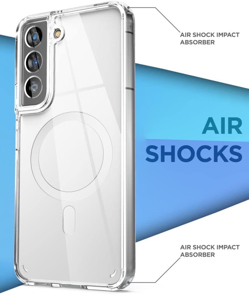 Samsung Galaxy S22 Hoesje - Transparant - Anti-Shock MagSafe Back Cover