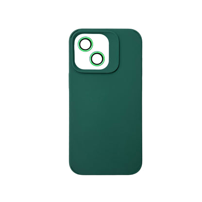 Apple iPhone 15 Plus Hoesje - Groen - Liquid Siliconen Back Cover met Camerabescherming