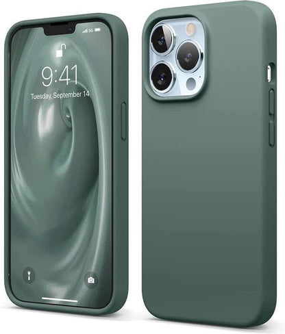 Apple iPhone 13 Pro Case - Green - Silicone Back Cover