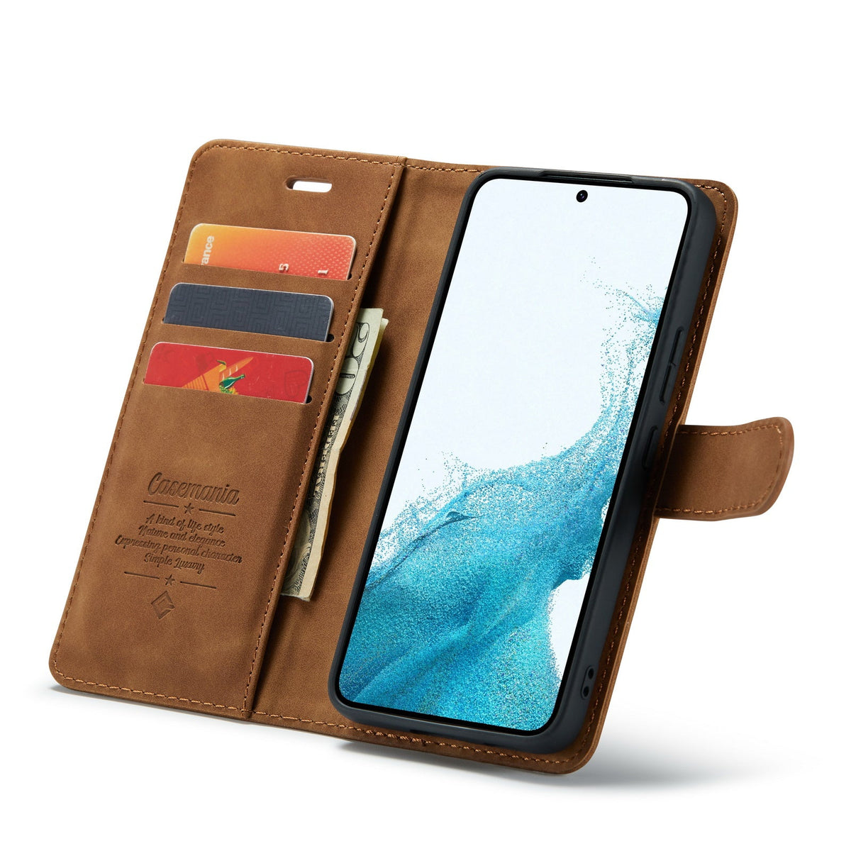Samsung Galaxy S24 Plus Hoesje - Sienna Brown - 2 in 1 Bookcase