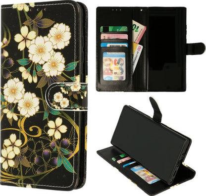 OPPO A57 Hoesje - Wilde Bloemen - Print Bookcase