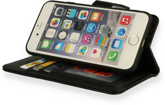 Apple iPhone SE (2020) Hoesje - Zwart - Luxe Bookcase
