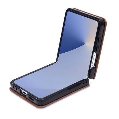 Samsung Galaxy Z Flip 7 Hülle - Sienna Brown - Backcover mit Kartenfach