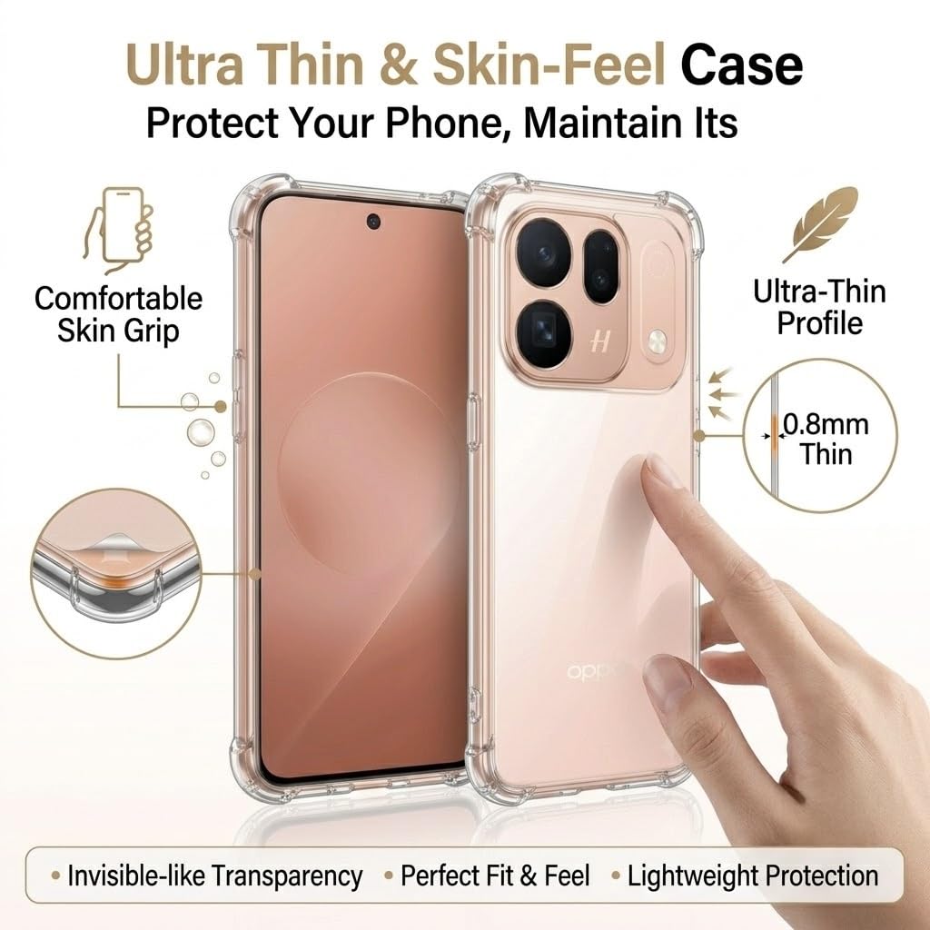 OPPO Find X10 Pro Max Hoesje - Transparant - Anti Shock Back Cover