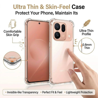 OPPO Find X10 Pro Max Hoesje - Transparant - Anti Shock Back Cover
