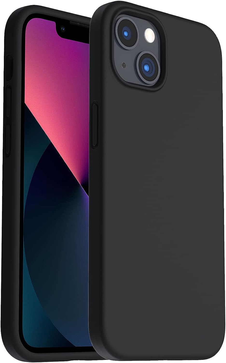 Apple iPhone 15 Plus Hoesje - Zwart - Matte Siliconen Back Cover