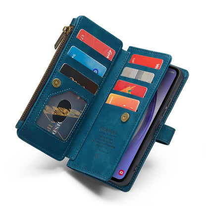 Samsung Galaxy A34 5G Hoesje - Navy Blue - Luxe Bookcase met Rits
