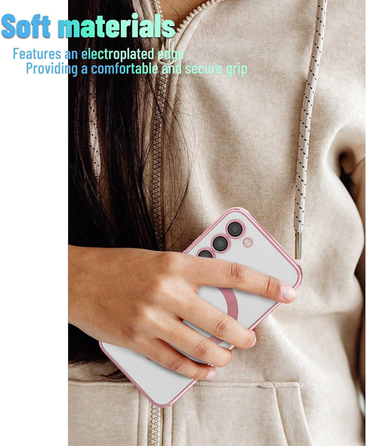 Samsung Galaxy S24 Plus Hoesje - Roze - Siliconen MagSafe Back Cover
