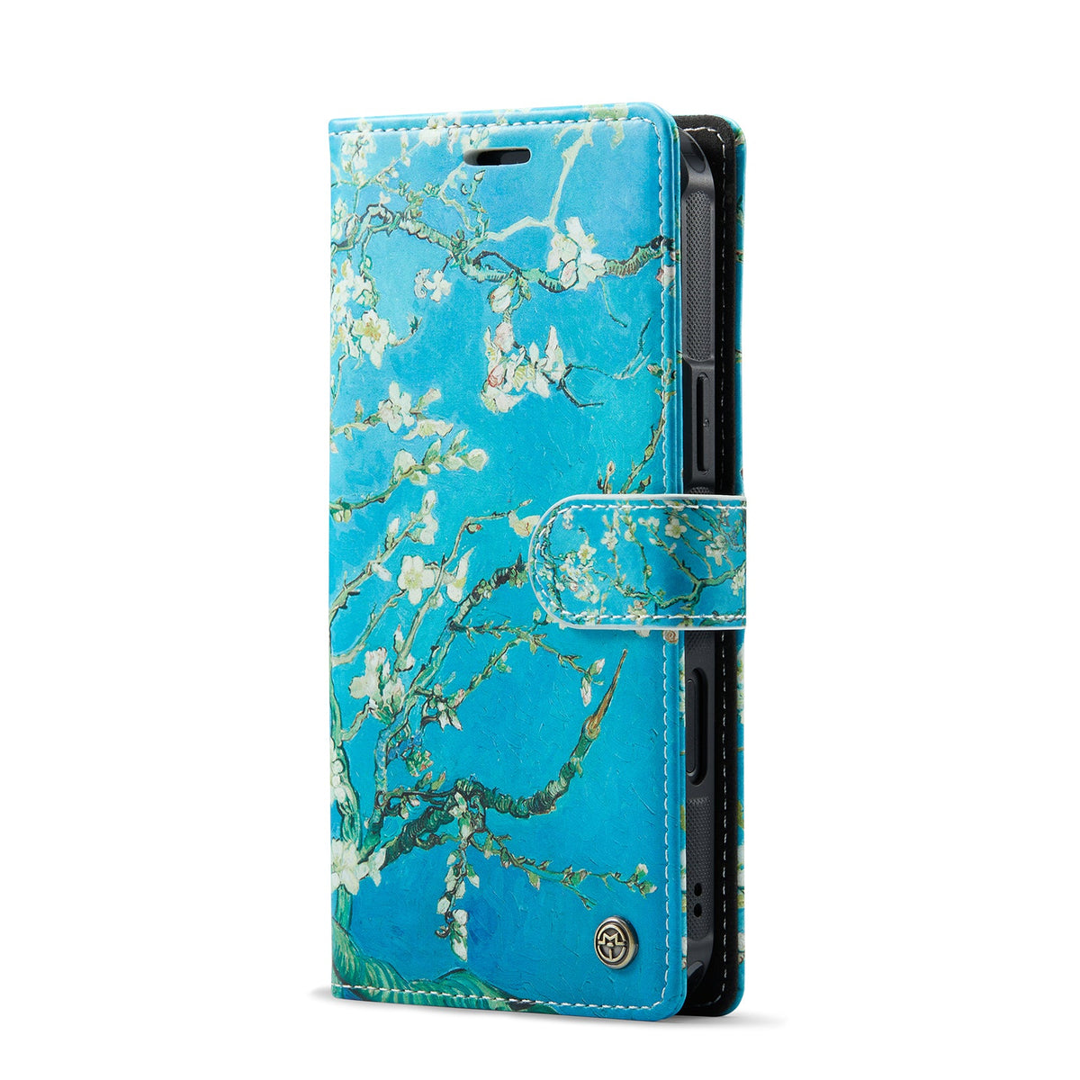 Apple iPhone 14 Hoesje - Amandelbloesem - 2 in 1 MagSafe Bookcase