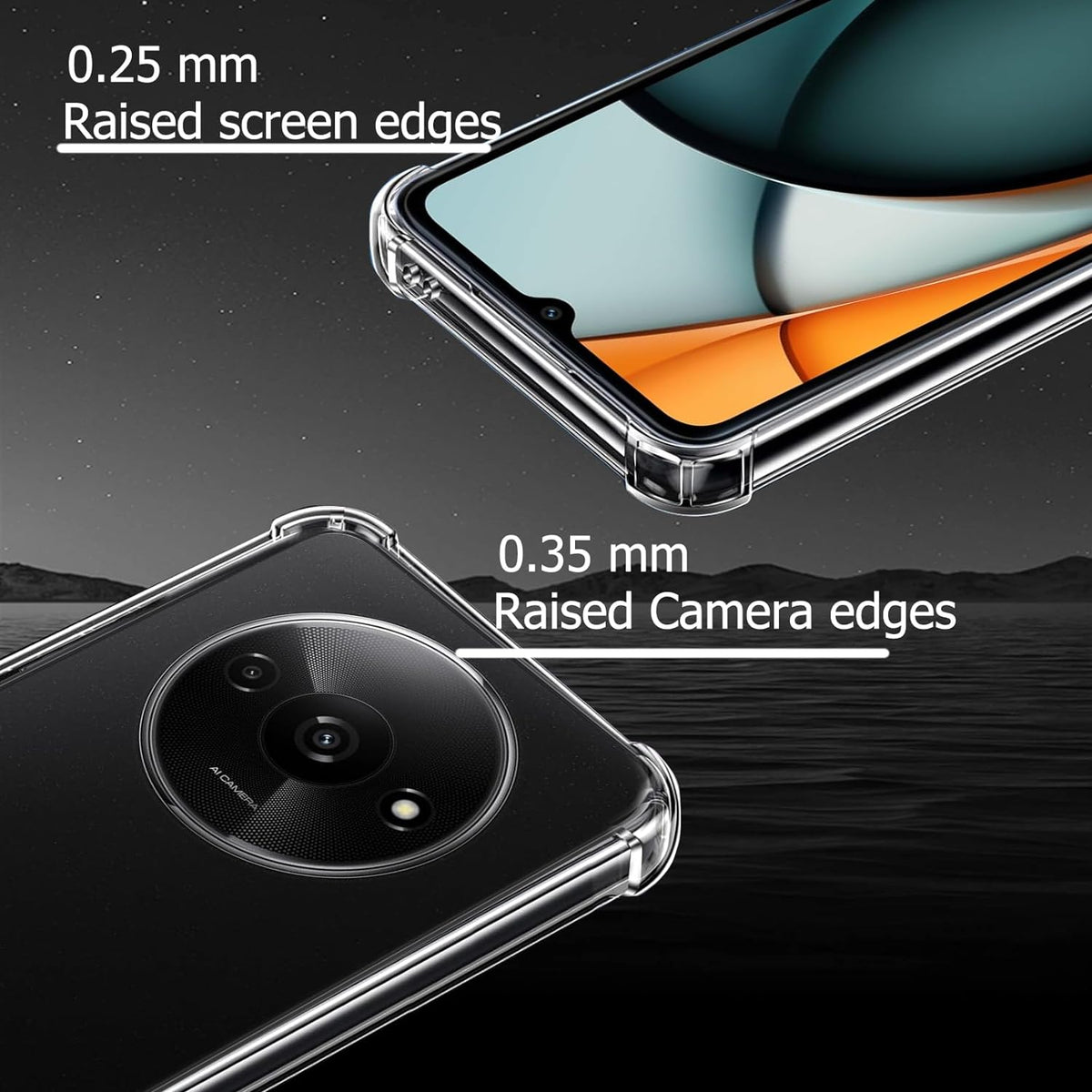 Xiaomi Redmi A3 Hoesje - Transparant - Anti-Shock Back Cover