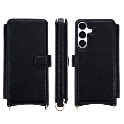 Samsung Galaxy S25 FE Hoesje - Zwart - CM Amsterdam Back Cover met Telefoonkoord