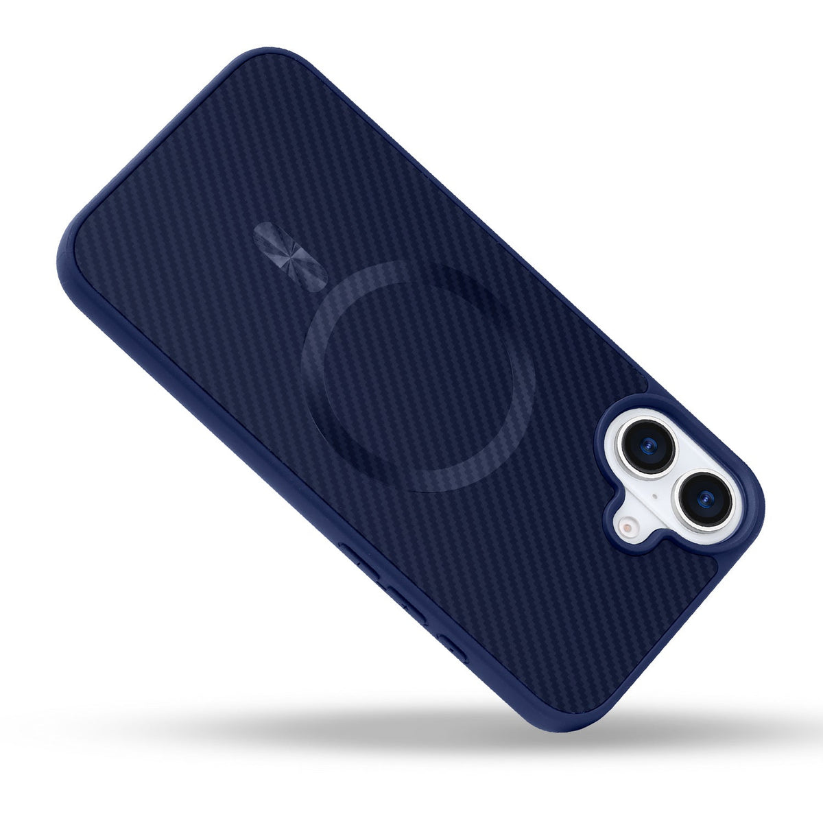 Apple iPhone 16 Plus Hülle - Blau - Carbon-MagSafe-Backcover