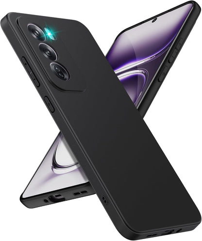 Oppo Reno 12 Hoesje - Zwart - Siliconen Back Cover