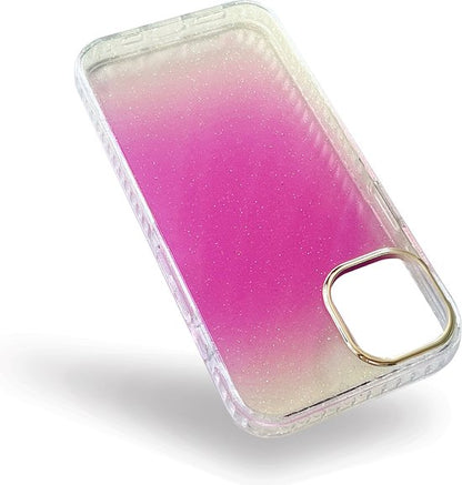 Apple iPhone 13 Hoesje - Paars - Glitter Back Cover