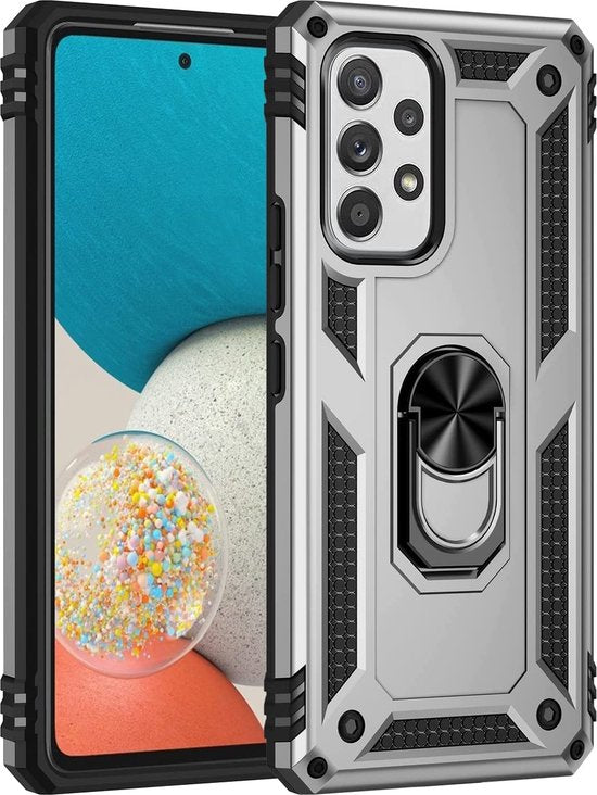 Samsung Galaxy A33 5G Hülle - Grau - Armor Kickstand Back Cover