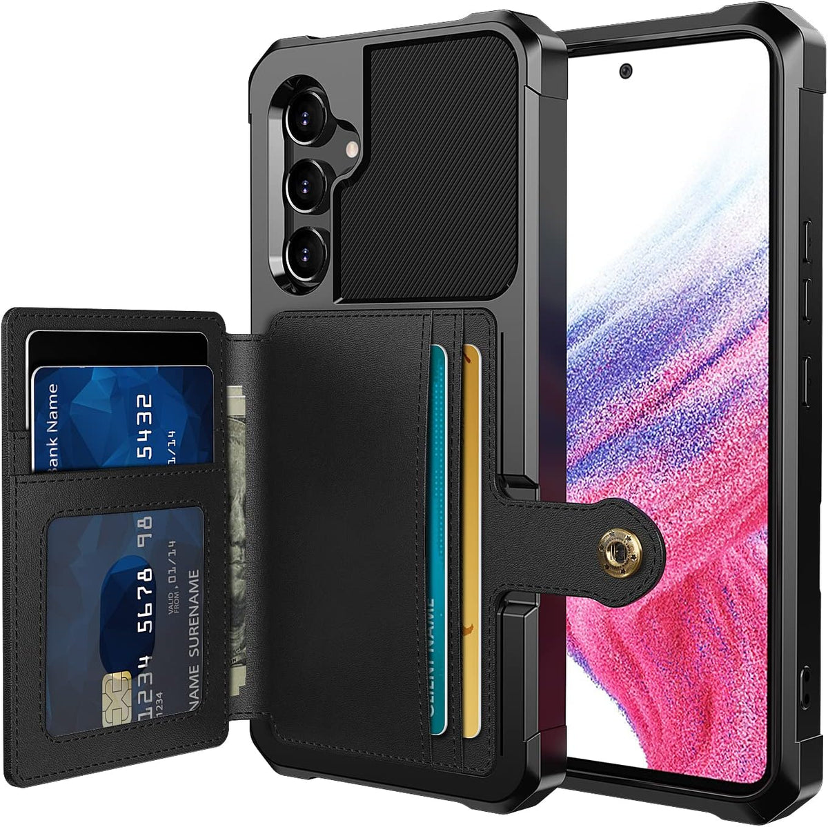 Samsung Galaxy A14 Hoesje - Zwart - RFID Back Cover