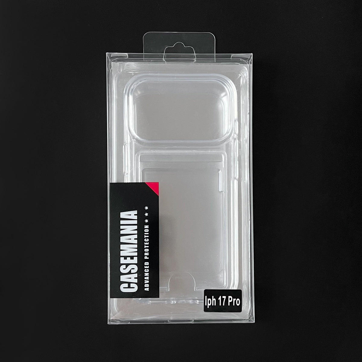 Apple iPhone 18 Pro Case - Clear with Card Holder - Silicone Back Cover with Card Holder