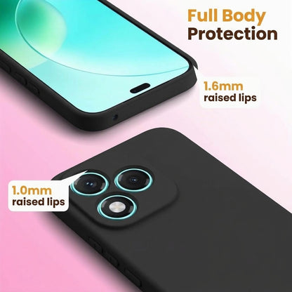 Honor 400 Lite 5G Hoesje - Zwart - Siliconen Back Cover