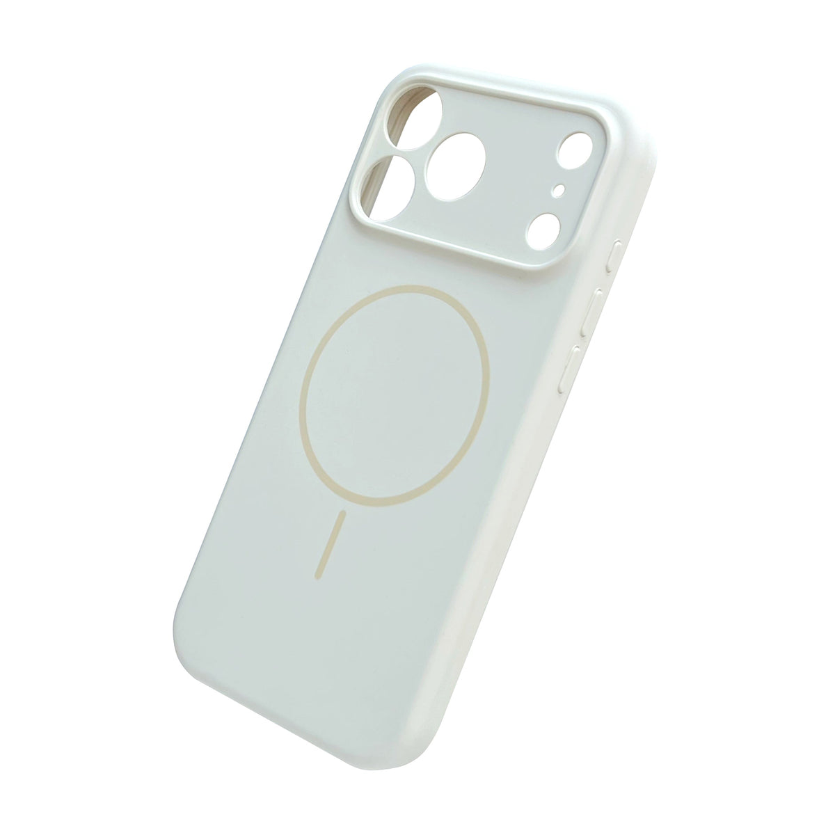 Apple iPhone 18 Pro Max Hoesje - Ivory Wit - Zachte Liquid Siliconen MagSafe Back Cover