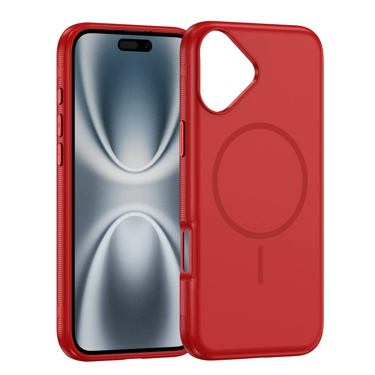 Apple iPhone 17 Hülle - Rot - Liquid-Silikon-MagSafe-Backcover
