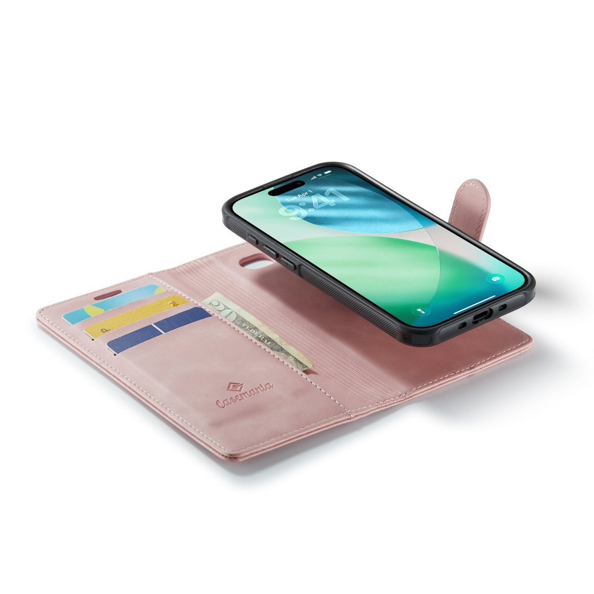 Apple iPhone Air Case - Pale Pink - Luxury 2-in-1 MagSafe Wallet Case