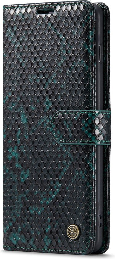 Samsung Galaxy S10+ Case - Green - Luxury Snakeskin Flip Case