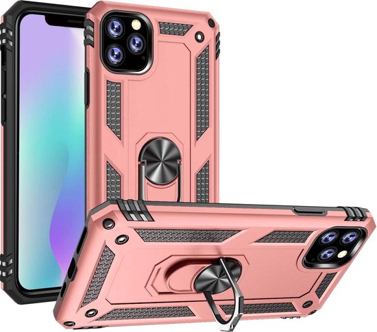 Apple iPhone 11 Pro Case - Rose Gold - Armor Kickstand Back Cover