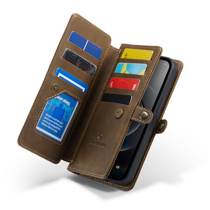 Apple iPhone Air Hoesje - Sienna Brown - Luxe 2 in 1 Bookcase met 10 Kaart Vakken en Polskoord